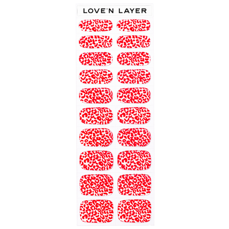 Lovenlayer  Autocollants pour ongles Leo Lady Red 