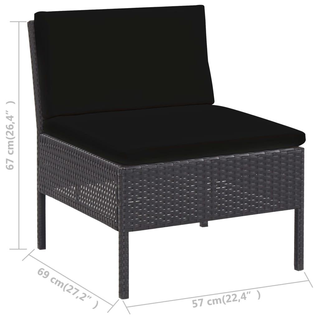 VidaXL Gartensofa-set poly-rattan  