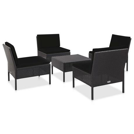 VidaXL Gartensofa-set poly-rattan  