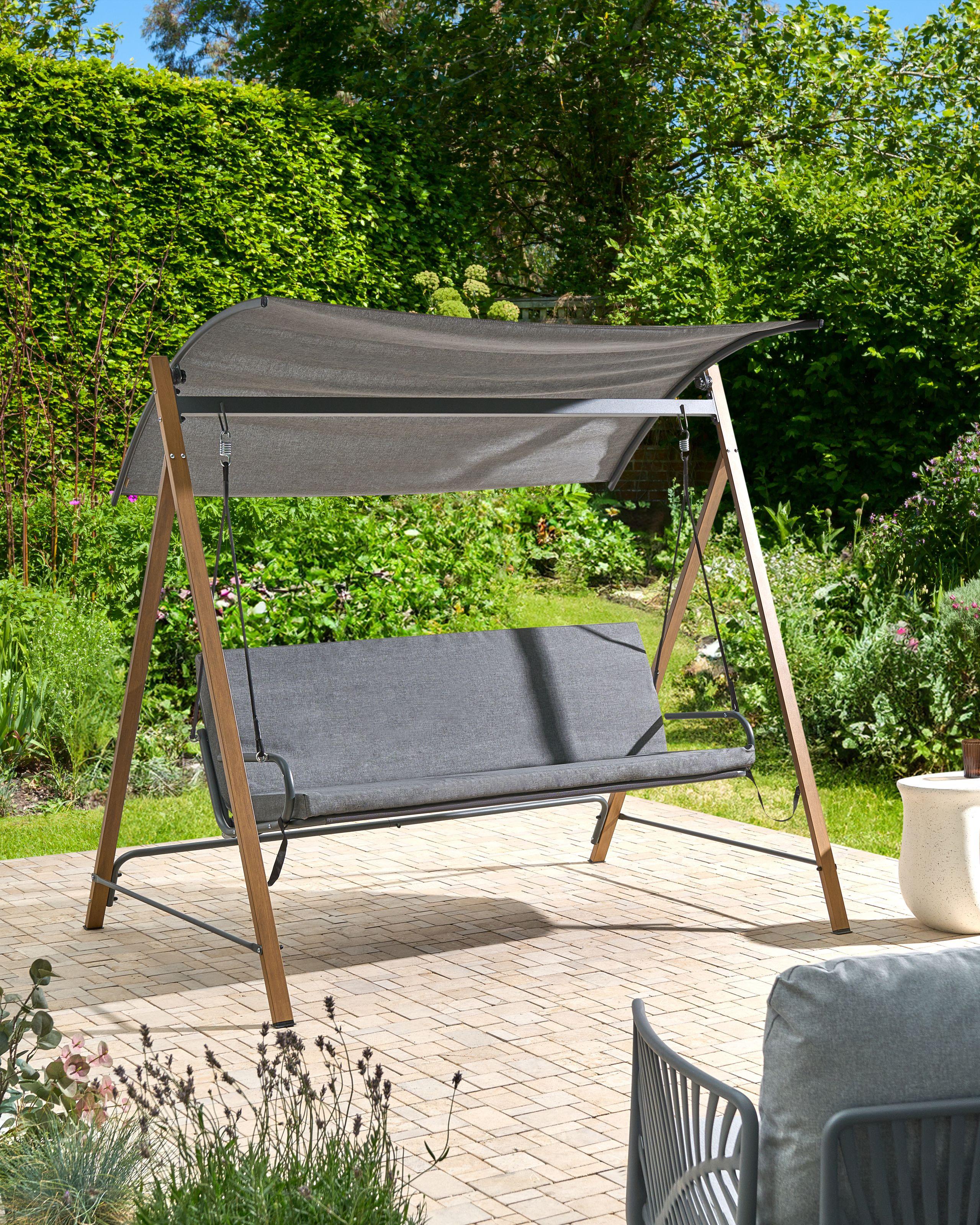 Beliani Hollywoodschaukel aus Stahl Klassisch BONAGIA  