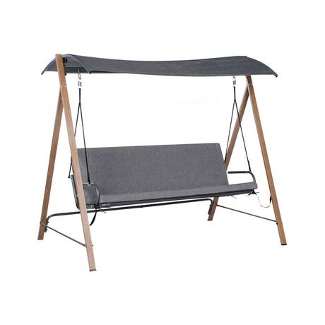 Beliani Hollywoodschaukel aus Stahl Klassisch BONAGIA  