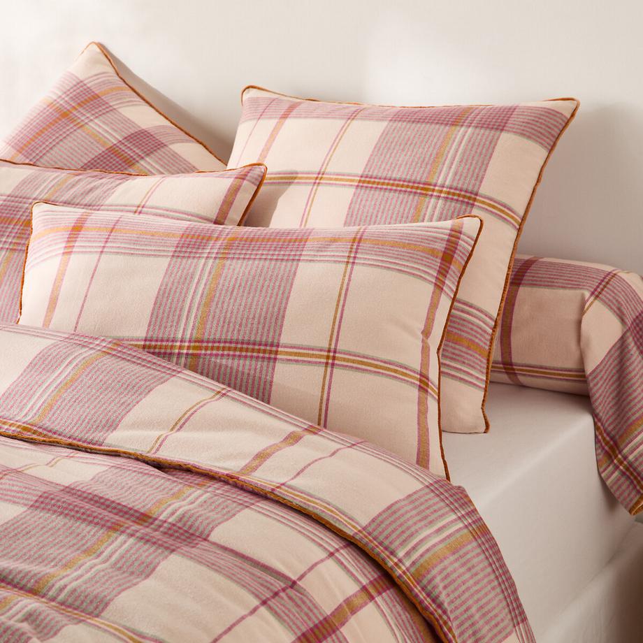 La Redoute Intérieurs Taie d'oreiller en flanelle de coton à carreaux  