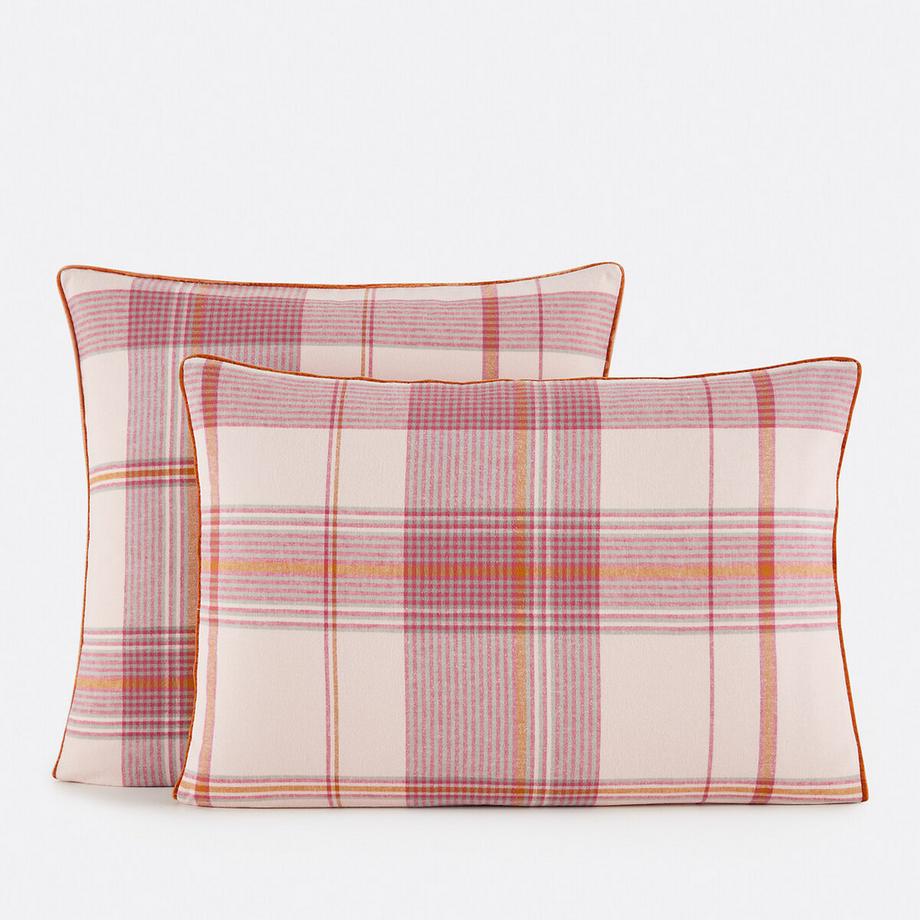 La Redoute Intérieurs Taie d'oreiller en flanelle de coton à carreaux  