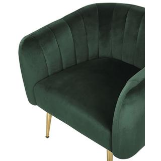 Beliani Fauteuil en Velours Moderne LACONIA  