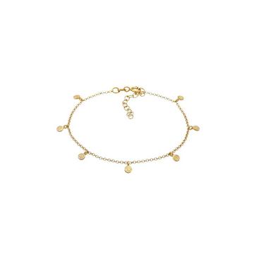 Armband Plättchen Coin Rund Matt Struktur