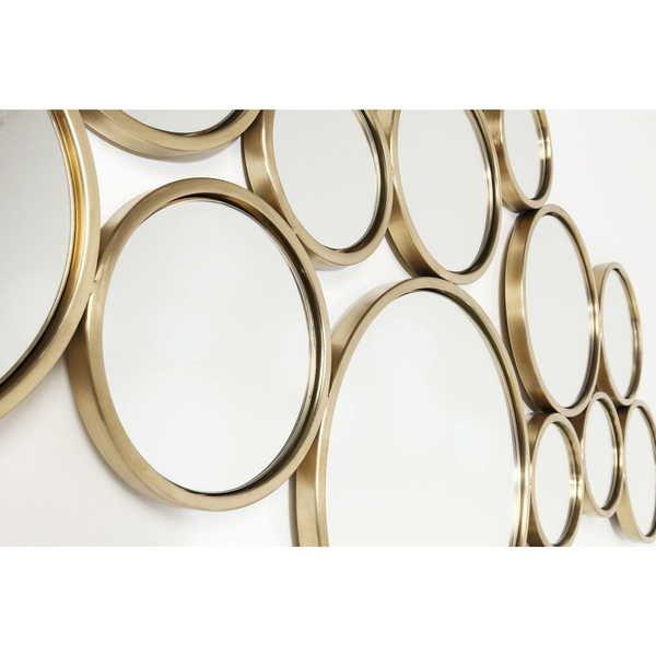 KARE Design Specchio Bubbles ottone 93x138cm  