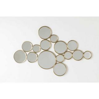 KARE Design Miroir Bubbles laiton 93x138cm  