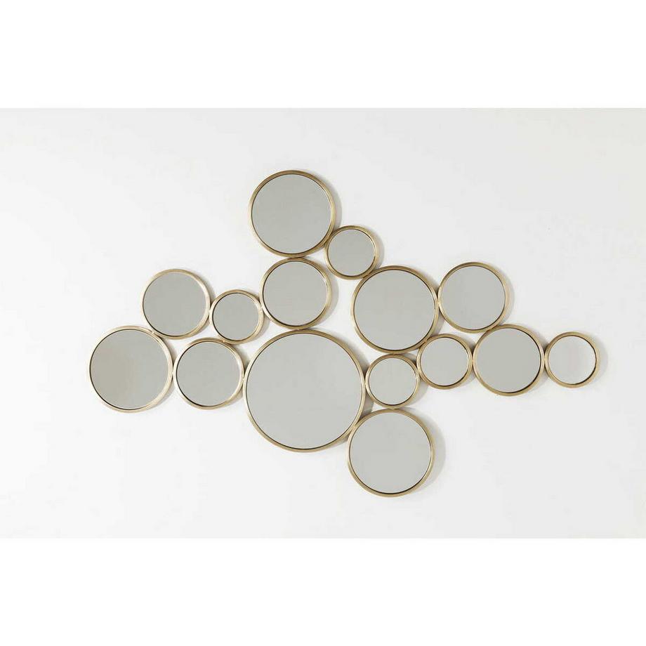 KARE Design Spiegel Bubbles Messing 93x138cm  