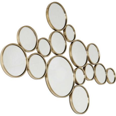 KARE Design Miroir Bubbles laiton 93x138cm  