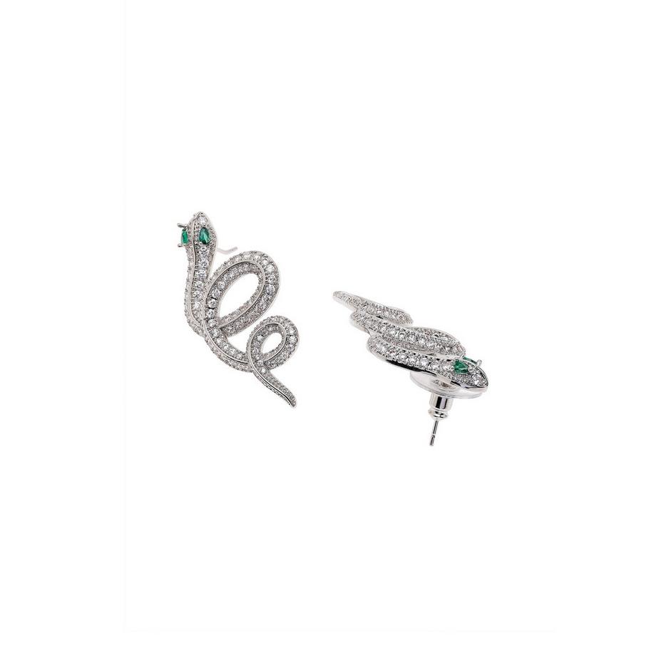 AVANT-GARDE PARIS  Boucles d'oreilles serpent argentées 