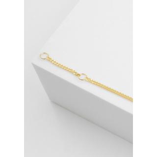 MUAU Schmuck  ID-Bracelet Panzer Gelbgold 750, 1.7mm, 14cm 