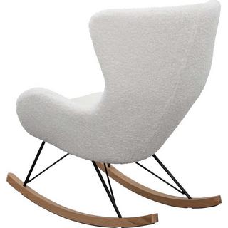 mutoni Fauteuil à bascule I peluche blanche  