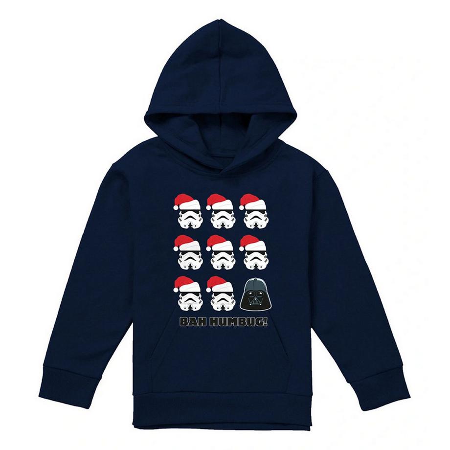 Bah Humbug Felpa Con Cappuccio Natale Darth Vader & Stormtrooper