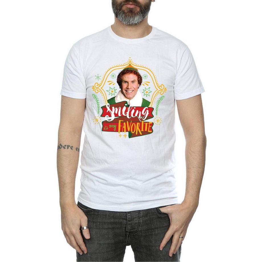 Elf Smiling Is My Favorite T-Shirt  