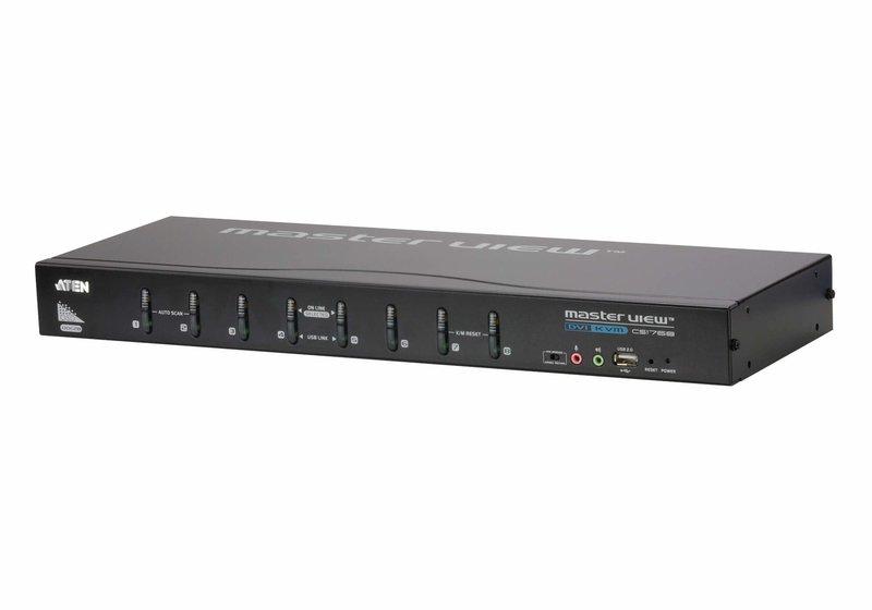 ATEN  ATEN 8-Port-USB-DVI/Audio-KVM-Switch 