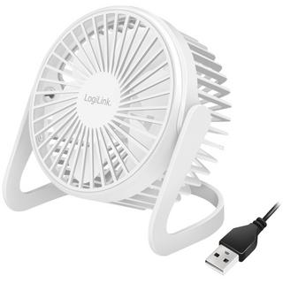 LogiLink Ventilateur USB Ø12,7 cm Blanc  