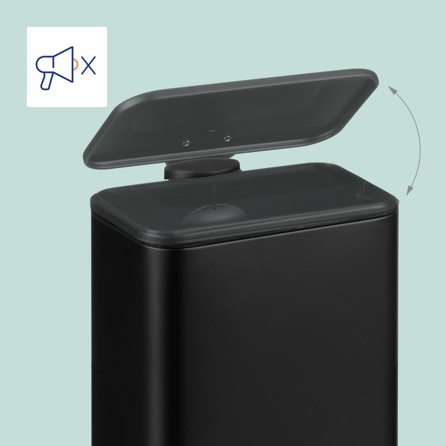 Northix Pattumiera da bagno 5 l Softclose  