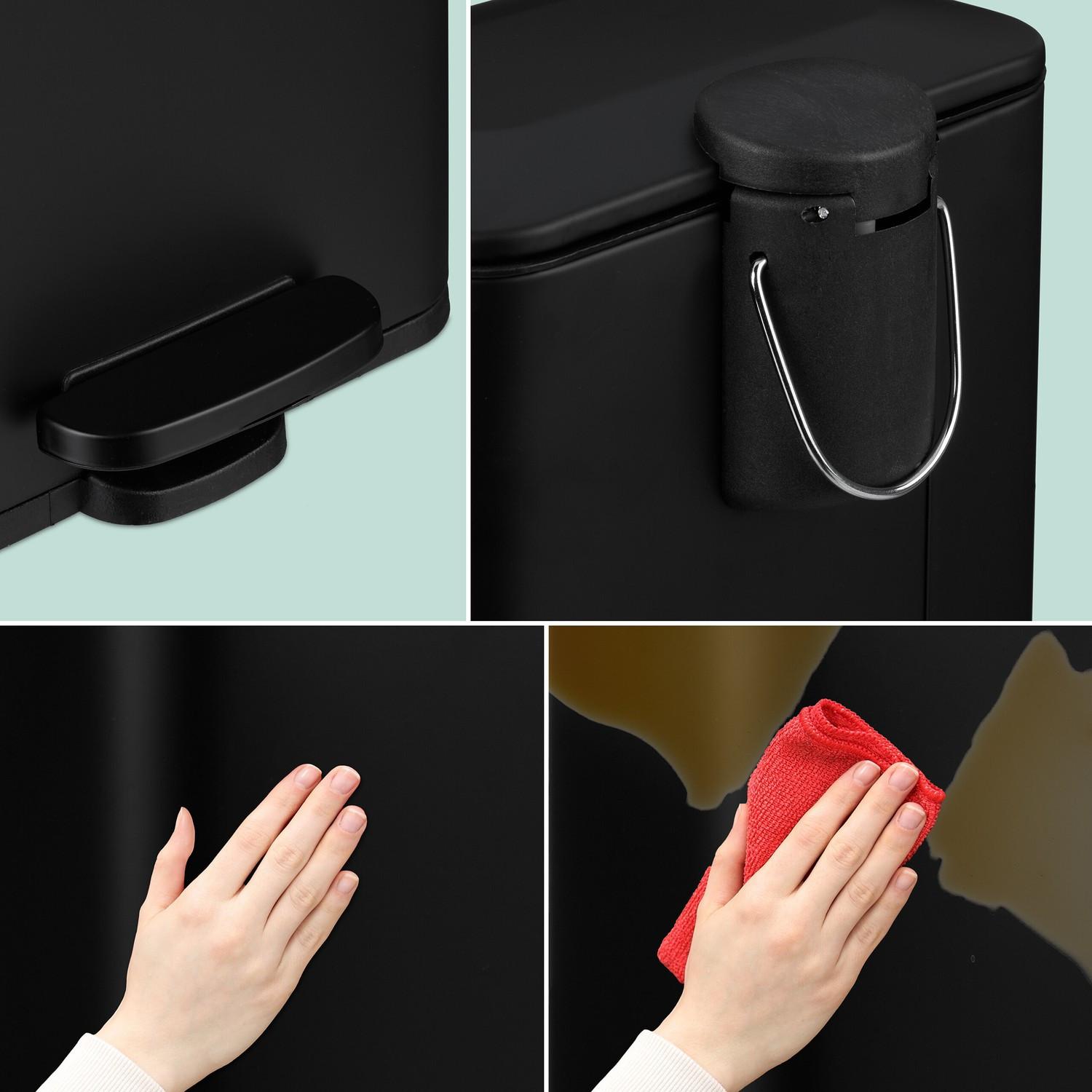 Northix Pattumiera da bagno 5 l Softclose  