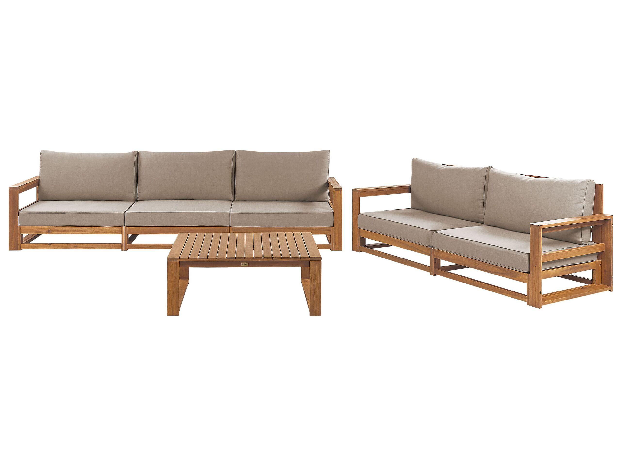 Beliani Lounge Set mit Tisch aus FSC® zertifiziertes Akazienholz Modern TIMOR  