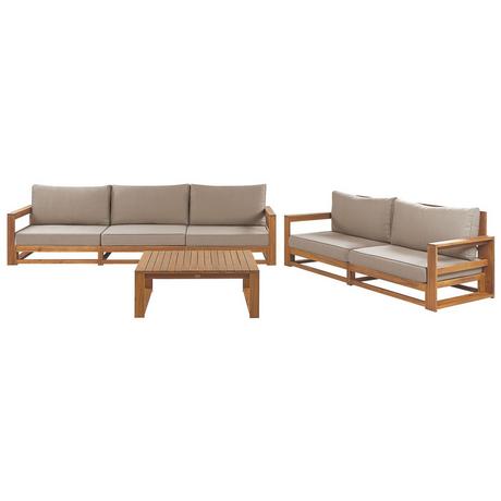 Beliani Lounge Set mit Tisch aus FSC® zertifiziertes Akazienholz Modern TIMOR  