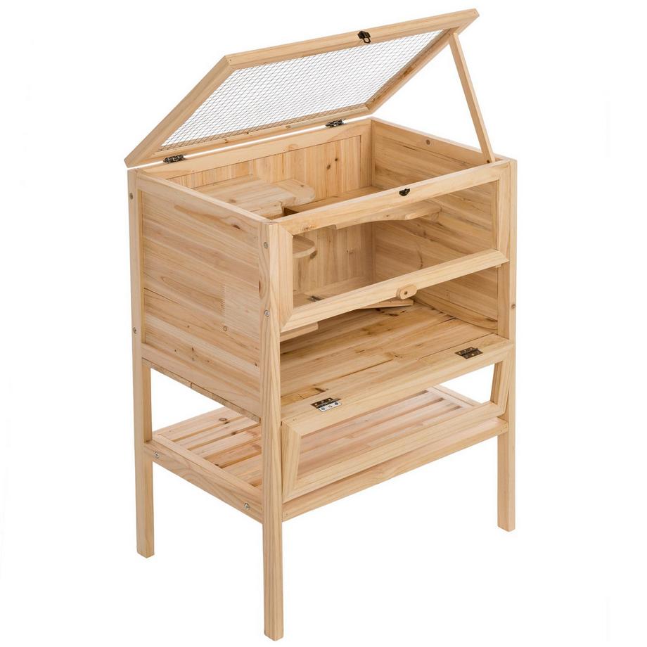 Tectake  Gabbia per piccoli animali Binki  Legno 
