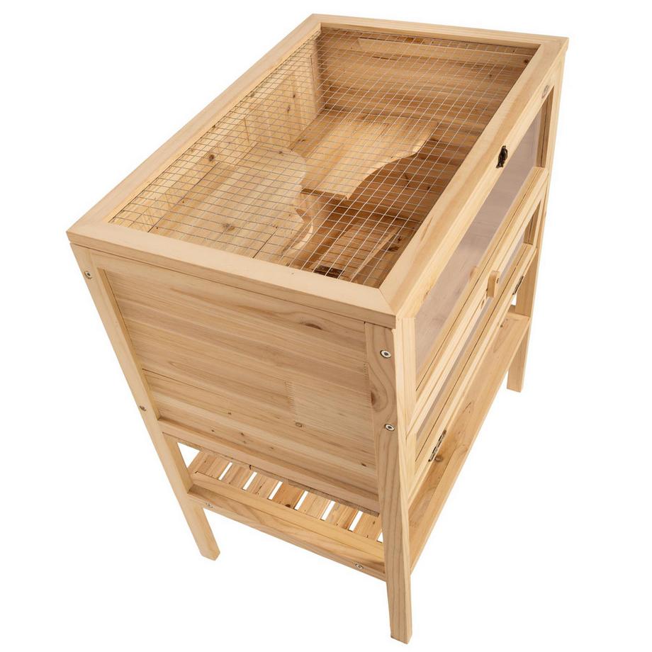 Tectake  Gabbia per piccoli animali Binki  Legno 