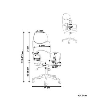 Beliani Chaise de bureau en Polyester Rétro SPLENDID  