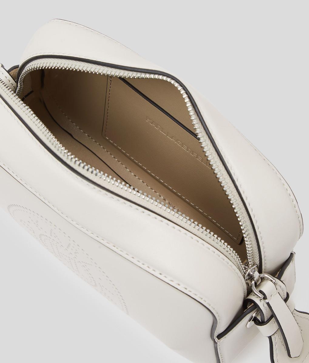 KARL LAGERFELD Circle Perforated Camera Bag  