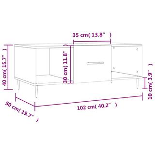 VidaXL Couchtisch holzwerkstoff  