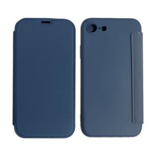 mobileup  FlipCase in Lederoptik iPhone 7  8  SE (2020)  SE (2022) - Dark Blue 