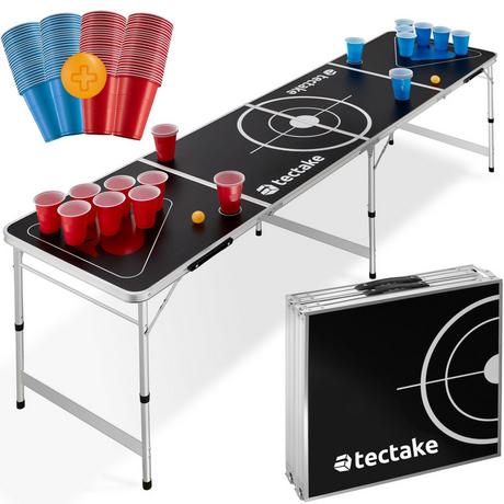 Tectake  Bierpongtisch Brews & Throws 