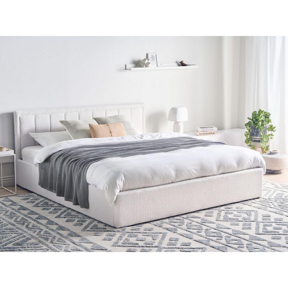 Beliani Lit ottoman en Bouclé  MONTLAUR  