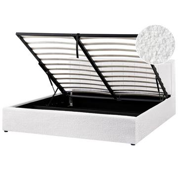 Lit ottoman en Bouclé Minimaliste MONTLAUR