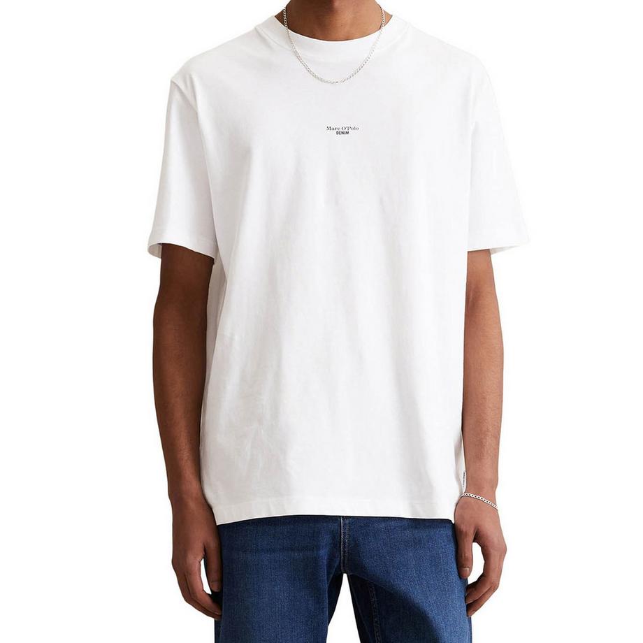 Marc O'Polo Denim T-shirt  Paquet de 2 Confortable à porter-T-Shirt, SSL, Logo Print, Relax  