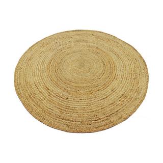 Vente-unique  Teppich rund - 100 % geflochtene Jute - 200 cm - Naturfarben - JAIPUR 