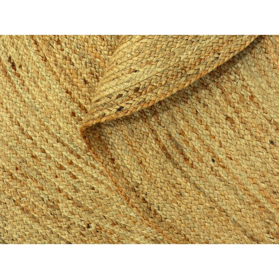 Vente-unique  Tapis rond - 100% jute tressé - D. 200 cm - Naturel - JAIPUR 