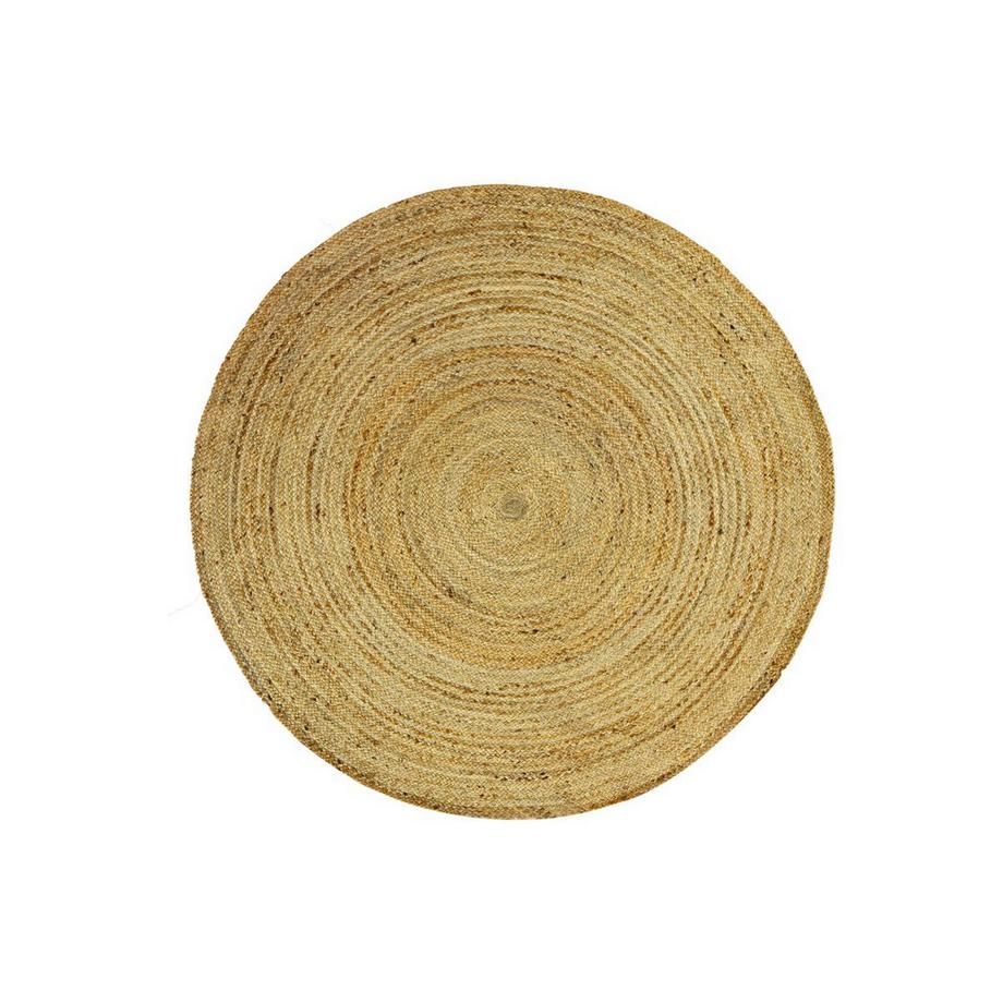 Vente-unique  Tapis rond - 100% jute tressé - D. 200 cm - Naturel - JAIPUR 