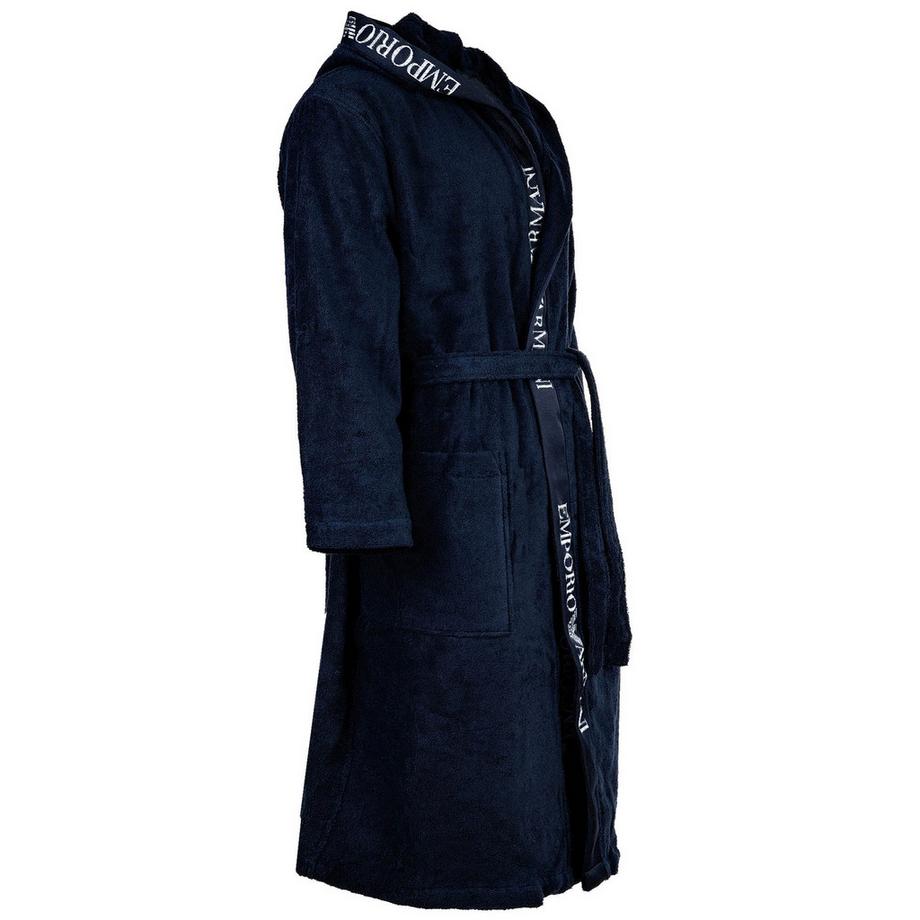 EMPORIO ARMANI Peignoir de bain confortable en éponge  