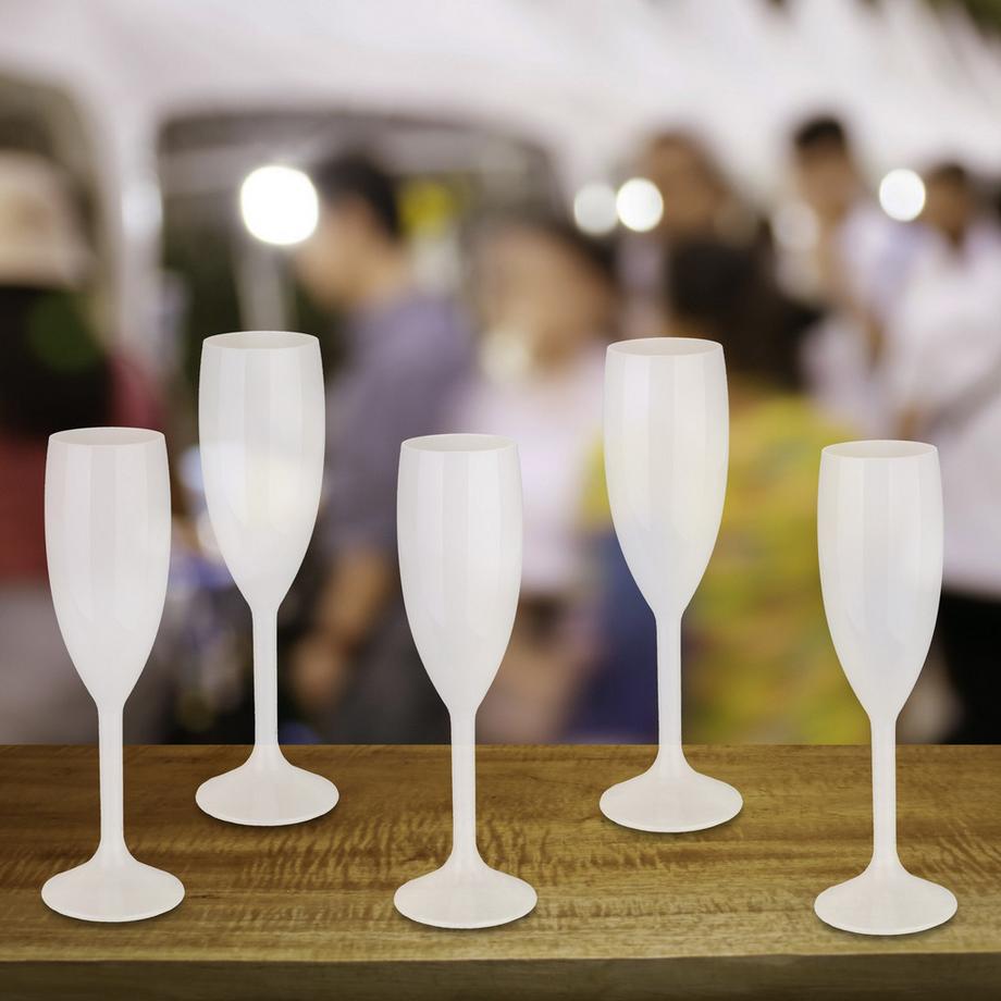 Northio Bicchieri da champagne in plastica, set da 6  