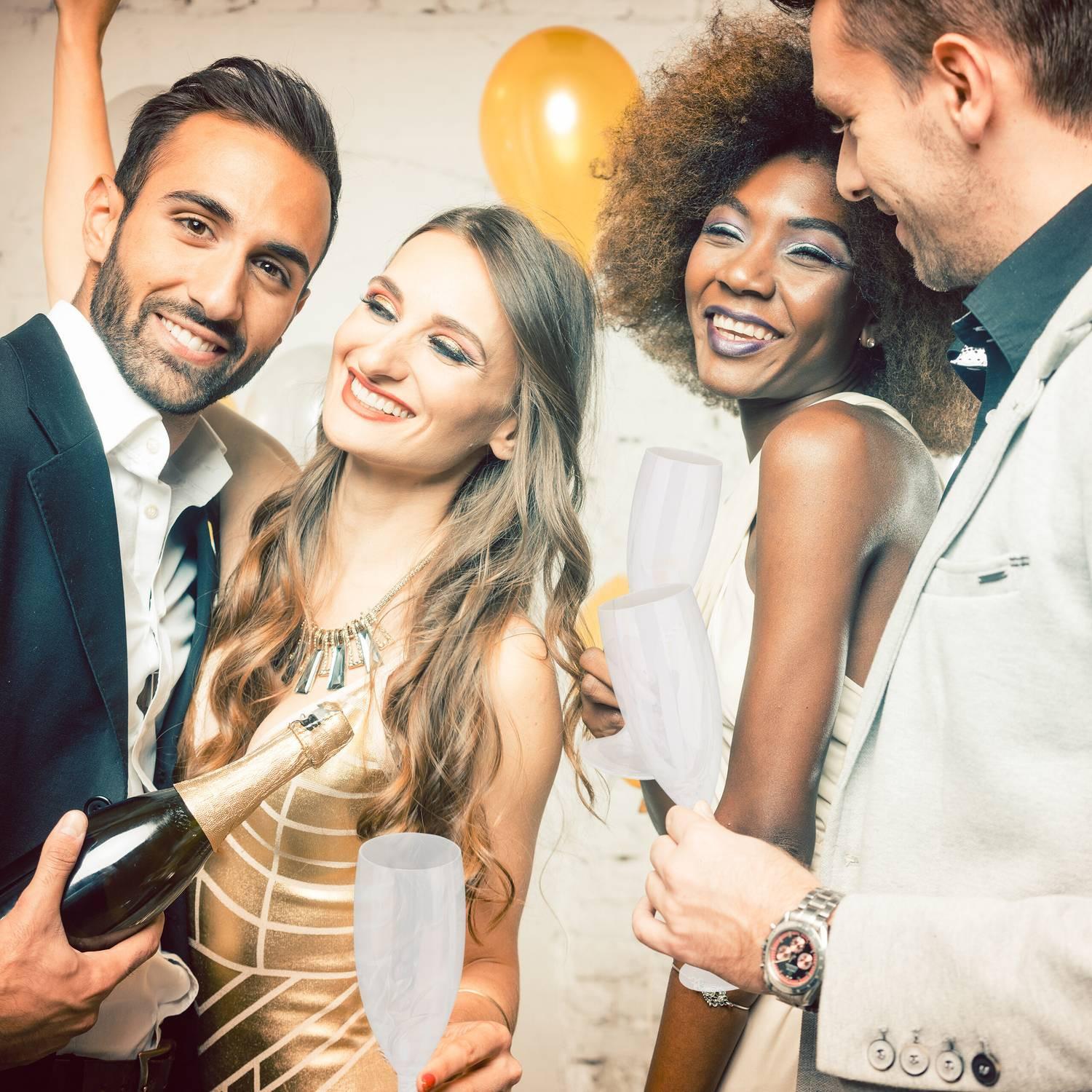 Northio Sektgläser aus Kunststoff, 6er-Set  