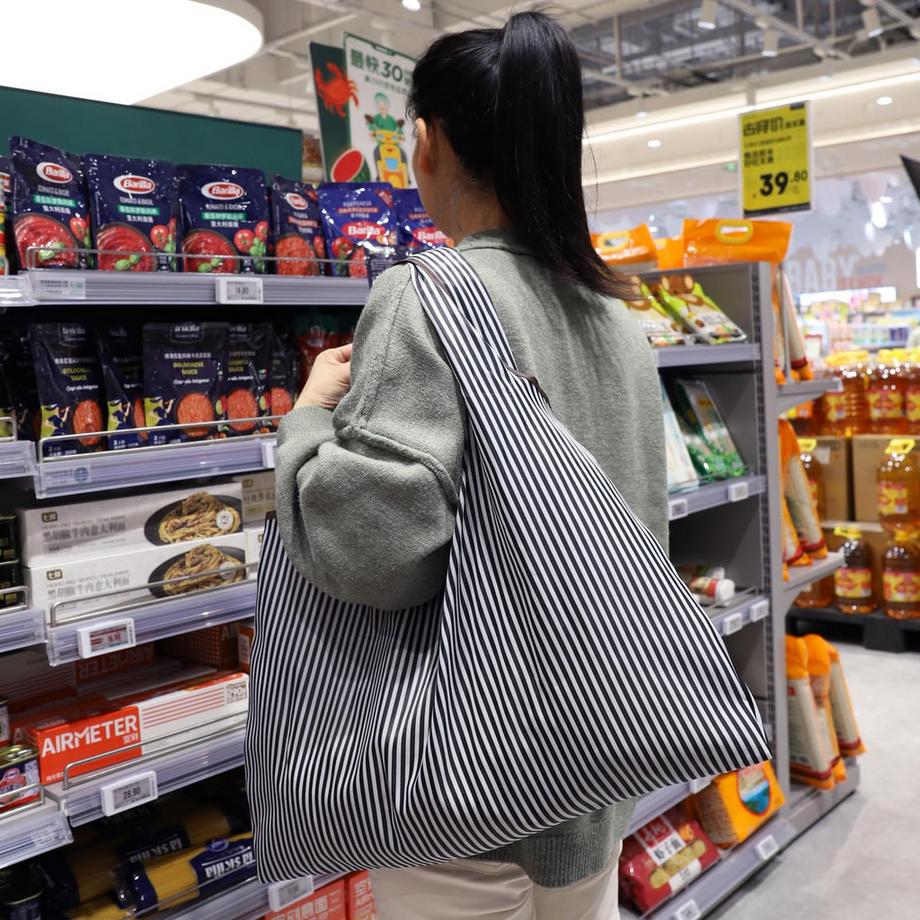 Only-bags.store Faltbare grosse wiederverwendbare Einkaufstasche  