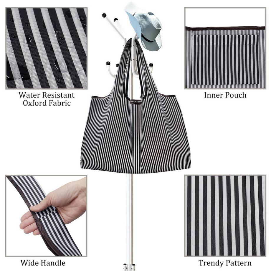 Only-bags.store Faltbare grosse wiederverwendbare Einkaufstasche  
