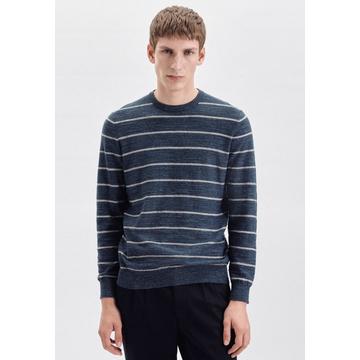 Pullover Regular Fit Manche longue A Rayures