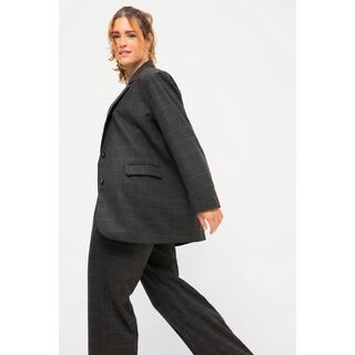 Studio Untold  Oversized-Blazer, Karo, softe Web-Qualität, Revers, Langarm 