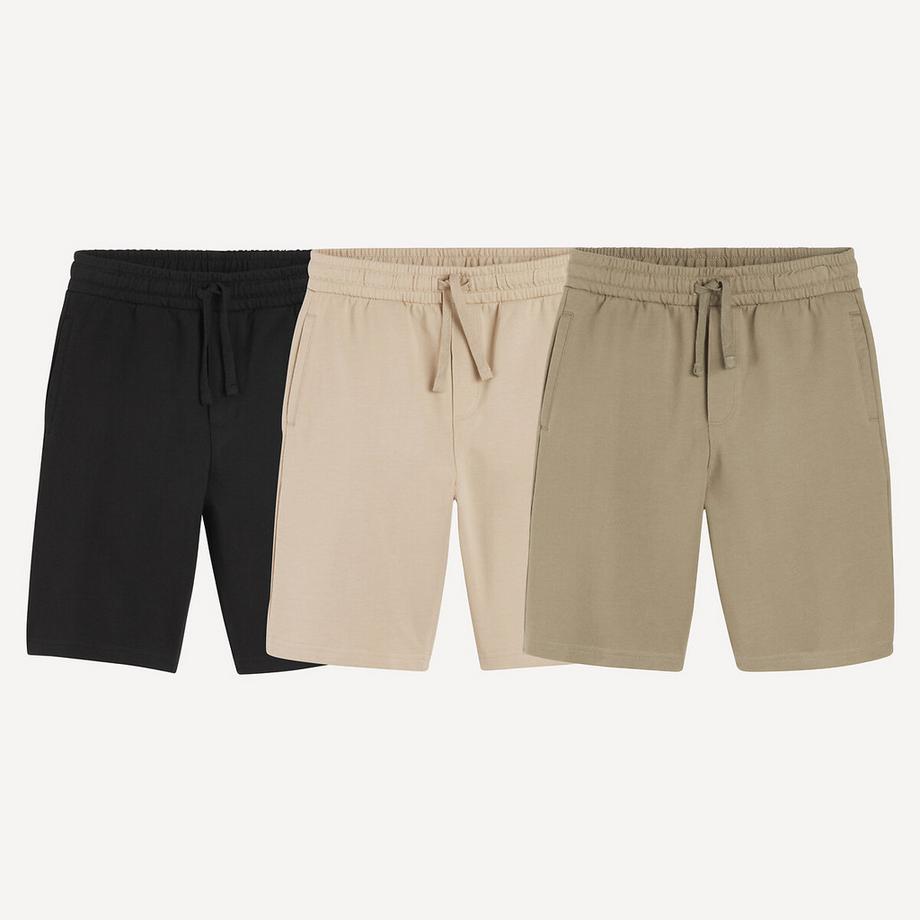 La Redoute Collections  Lot de 3 bermudas en molleton 