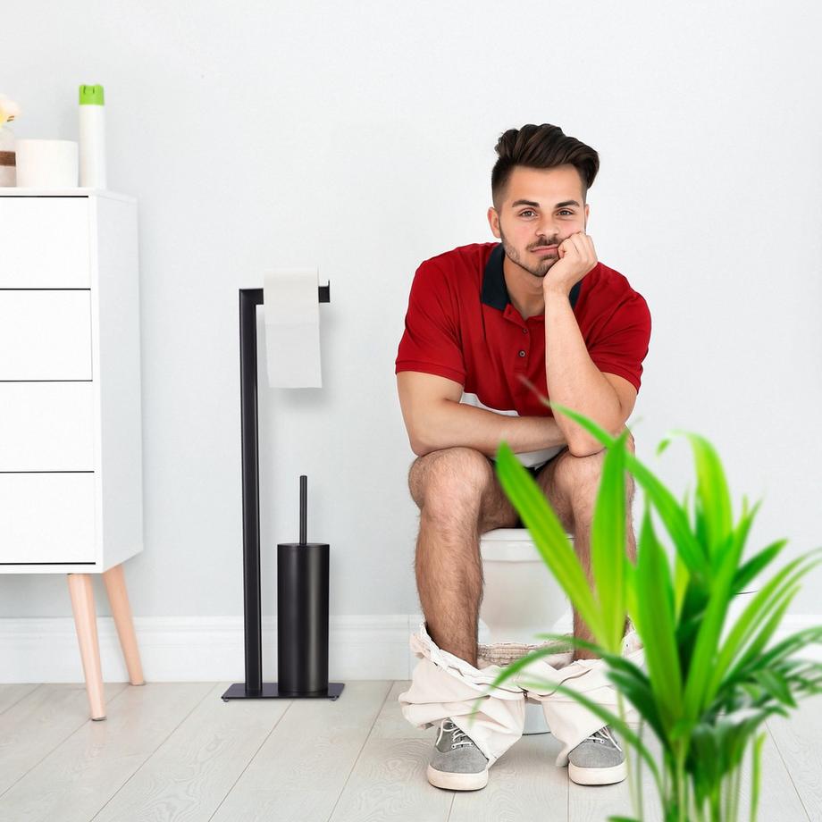 B2X Sedile del water in nero opaco  