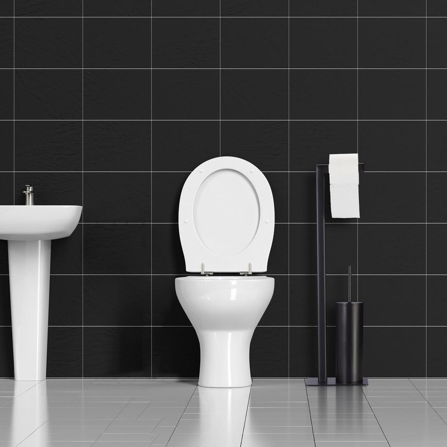 B2X Sedile del water in nero opaco  