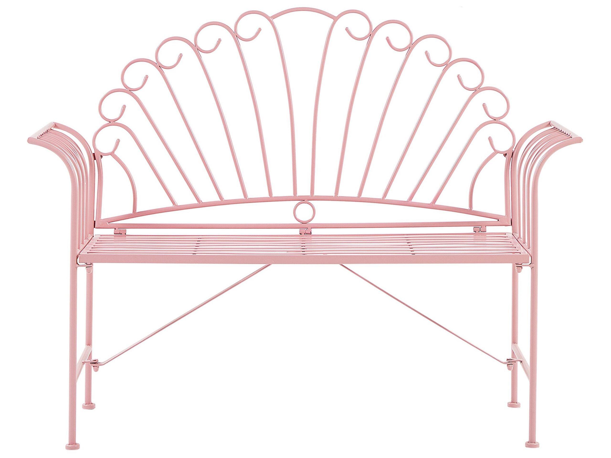 Beliani Banc de jardin en Métal Rétro CAVINIA  