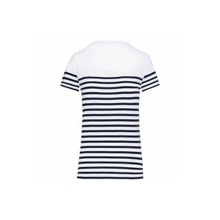 Kariban Marine Gestreiftes Bio T-Shirt  