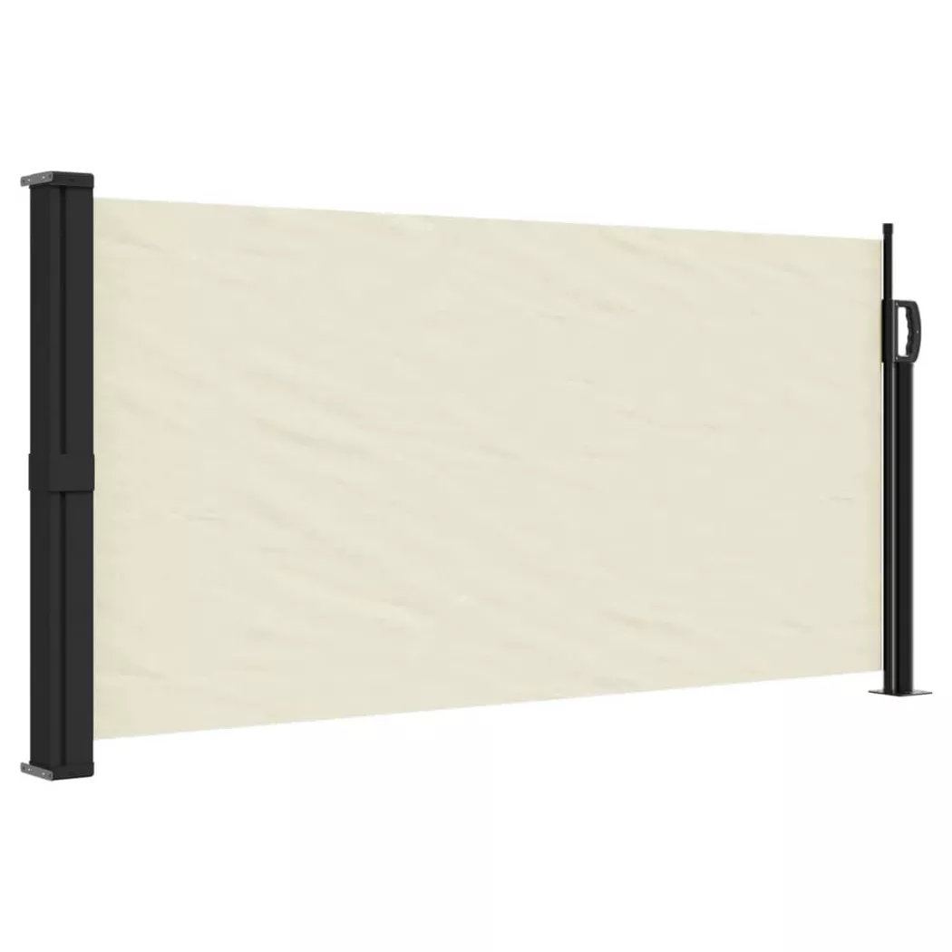 Tenda Da Sole Laterale Retrattile Crema 100x500 Cm - Vidaxl